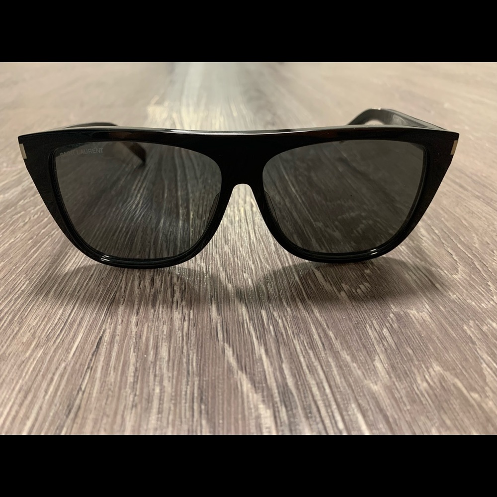 Saint Laurent Black Rectangular Sunglasses - image 2